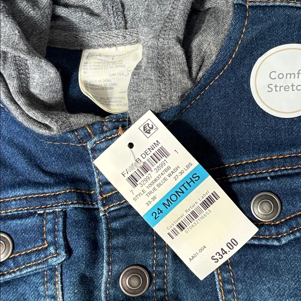 NWT Kids Jean jacket 24m - Picture 3 of 5